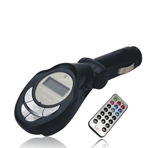 Car Mp3 Player FM Transmitter Modulator Remote Music Player Support SD Card USB/SD/MMC/ LCD 100pcs/lot Free DHL