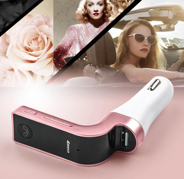 NEW CAR G7 Bluetooth MP3 FM Transmitter Bluetooth Wireless Car Kit Hands Free FM Adapter Transmitter With USB Car Charger hot sale