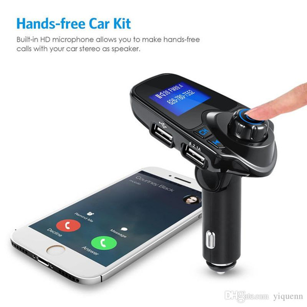 wireless Bluetooth FM transmitter FM modulator car hands-free kit radio adapter USB charger MP3 music player for iphone Samsung