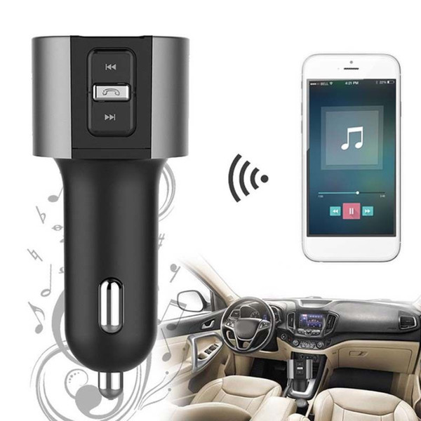 Bluetooth Car USB Charger FM Transmitter Wireless Radio Adapter MP3 Player 3.4A with Retail Box