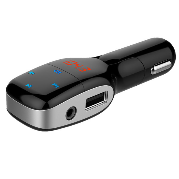 Car Bluetooth Mp3 Player FM Transmitter Handsfree FM Modulator Bluetooth Car Kit Dual USB Charging Port TF Card U-disk Slot