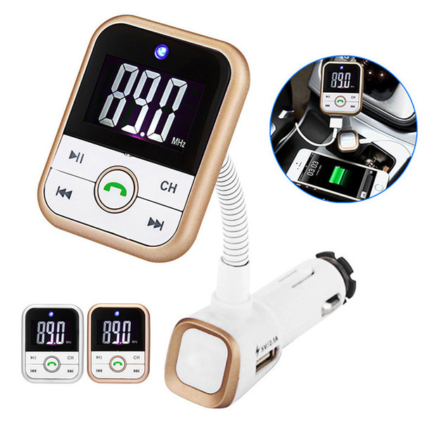 Handsfree LCD Car Wireless Kit SD Card Mp3 Player Cars Charger FM Transmitter Remote Control