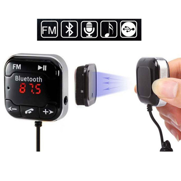 Bluetooth Car Kit Audio MP3 Player Wireless Handsfree Bluetooth FM Transmitter 2-USB Port 5V/1A 2.1A Car USB Charger LED Display