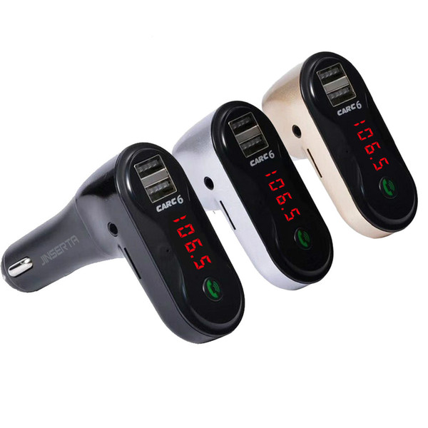 Hands Free Wireless Bluetooth FM Transmitter + AUX Modulator Car Kit MP3 Player TF SD USB LCD Car Accessories