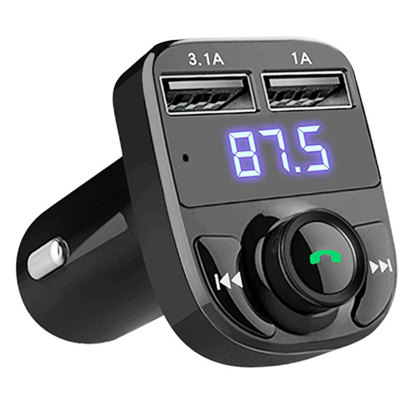 FM Transmitter Bluetooth FM Modulator Handsfree Kit 3.5mm Aux Car MP3 Player Support USB Flash Drive SD Card 5V 3.1A USB Charger