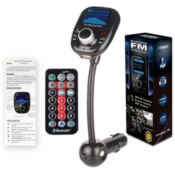 LCD Car Wireless A2DP Bluetooth V3.0 Handsfree FM Transmitter 3.5MM Cell Phone TF SD USB Mp3 Player+voltage Meter+Charger+Remote