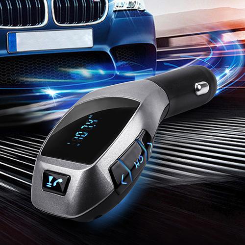 New Bluetooth Car Kit Mp3 Player FM Transmitter X5 USB TF Charger Handsfree Wireless 8PAG