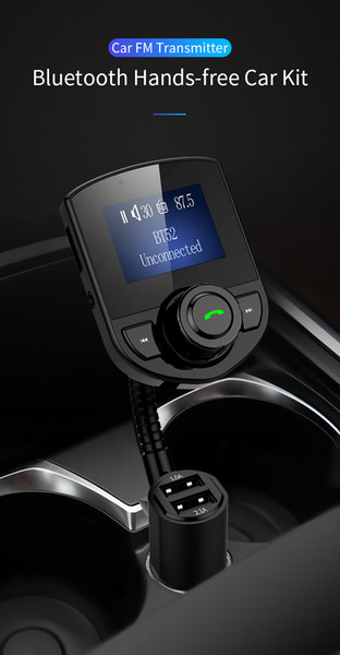 Car Bluetooth Hands Free MP3 Player BT52 FM Transmitter Car Wireless MP3 Car Charger