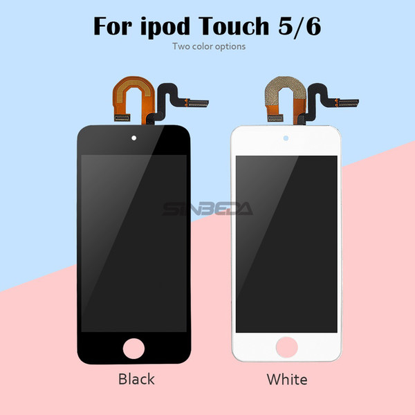 Sinbeda LCD Screen for iPod Touch 5 5th LCD Display Touch Screen Digitizer Assembly for iPod Touch 6 6th Black or White