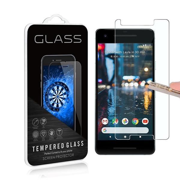 2Pack For Google Pixel 2 / Pixel 2 XL 0.3mm 2.5D Anti Shatter 9H Tempered Glass Screen Protector Mobile phone LCD Skin Guard