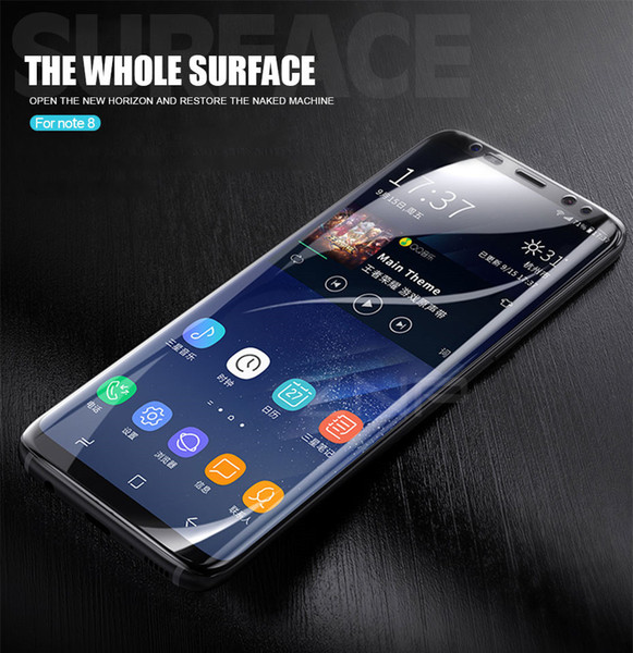 Protective Film For Samsung Galaxy Note 8 S8 S9 Plus Soft Full Curved Screen Protector PET Film For Samsung Note 8 ( Not Glass )