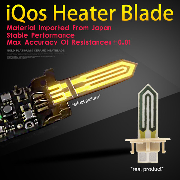 Replacement Repair Accessories Golden Platinum Ceramic Heater Blade Ceramic HeaterBlade For IQOS 2.4 Plus Cigarette Heat Stick