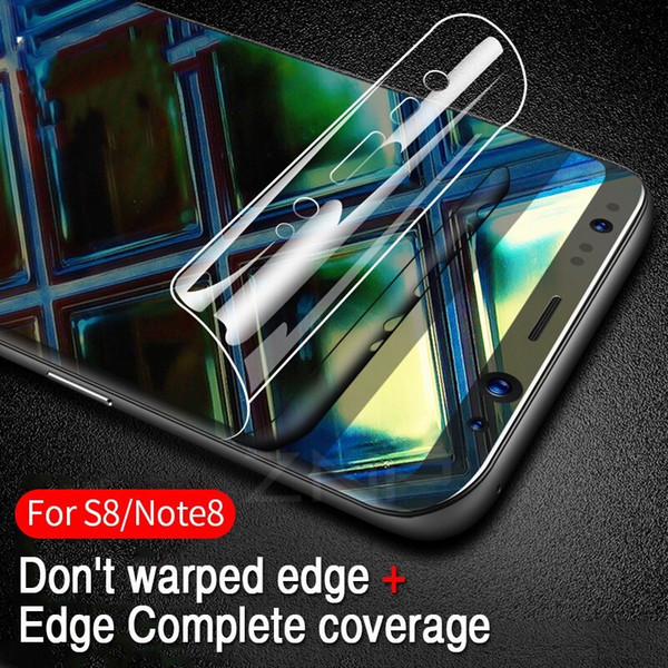 3D Curved Soft Protective PET Film For Samsung Galaxy S8 S8 Plus Note 8 Screen Protector Film For Samsung S7 S7 Edge (Not Glass)