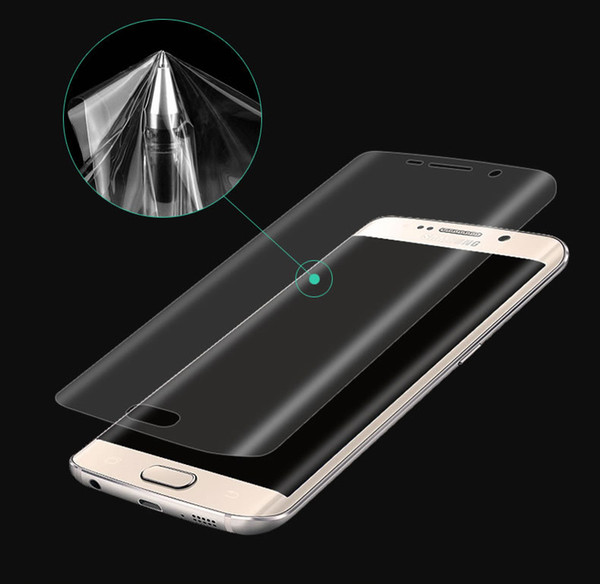 3D curved Round Edge Full cover Screen Protector Soft PET Protective Film For Samsung Galaxy S7 Edge S6 Edge S8 Note 8