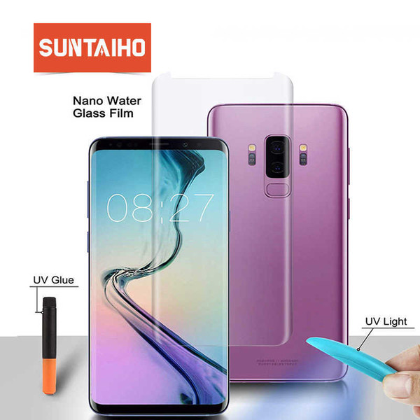 Suntaiho Uv Liquid Full Glue Fully Adsorbed Tempered Glass For Samsung Note9 Note8 Galaxy S9 S8plus Nano Uv Screen Protector J190507