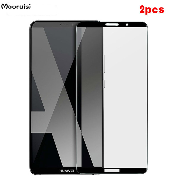 2pcs For Huawei Mate 10 Pro Tempered Glass Huawei Mate 10Pro Screen Protector Full Cover Glass Vidro Toughened Film