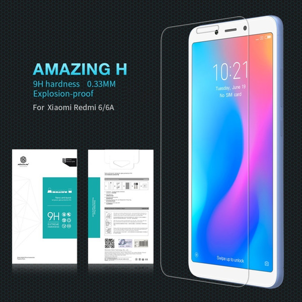 Redmi 6a Glass Screen Protector Amazing 9h 0.33mm Flat Edge Tempered Glass Screen Protector For Xiaomi Redmi 6 6a Screen 5.45'' J190505