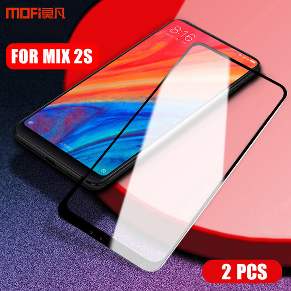 Mi Mix 2s Glass Mofi For Xiaomi Mi Mix 2s Tempered Glass Film For Mi Mix2s Full Cover Screen Protector Film 2.5d Clear Glass J190505