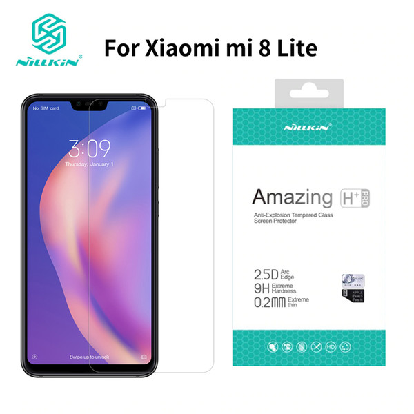 For Xiaomi Mi 8 Lite Screen Protector 6.26 Inch Nillkin Amazing H+pro 9h Tempered Glass Protector For Mi8 Lite For Mi 8 Lite J190507