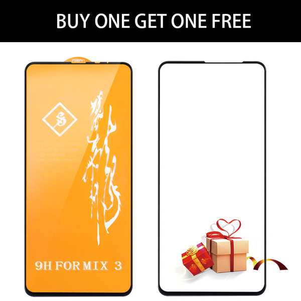 Xiaomi Mi Mix 3 Glass Tempered Full Cover Mofi Original Xiaomi Mi Mix3 Screen Protector Front Film Black Xiaomi Mi Mix 3 Glass J190507