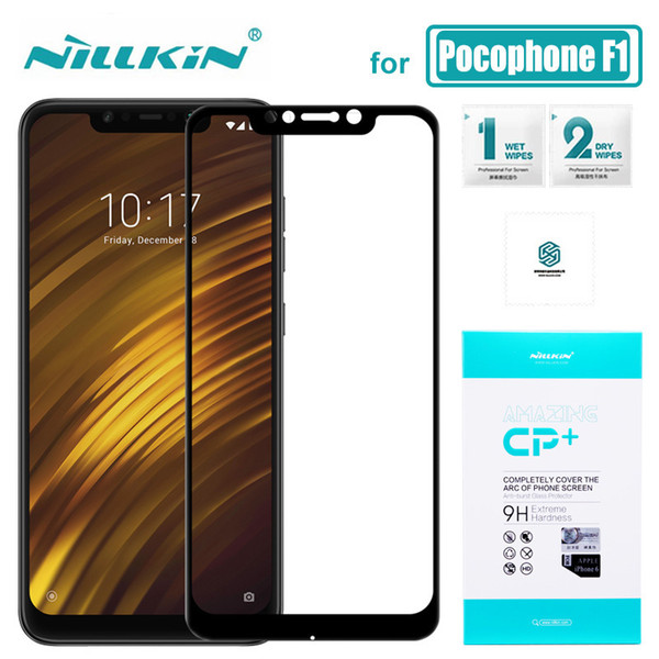 Xiaomi Pocophone F1 Glass Nillkin Cp+ Full Cover Poco Phone F1 Tempered Glass Screen Protector For Pocophone F1 Nilkin Hd Glass J190507