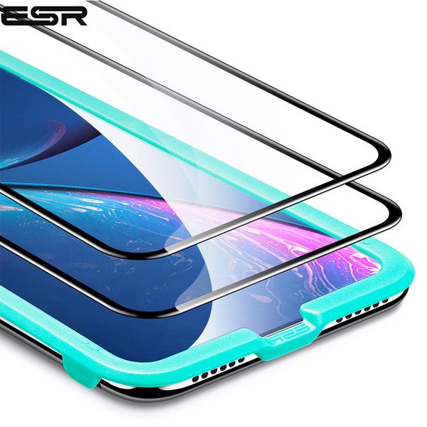 Esr 2pcs/lot Screen Protector For Iphone X Xs Xr Xs Max 3d Full Coverage Screen Easy Install Clear Premium Tempered Glass Film J190507