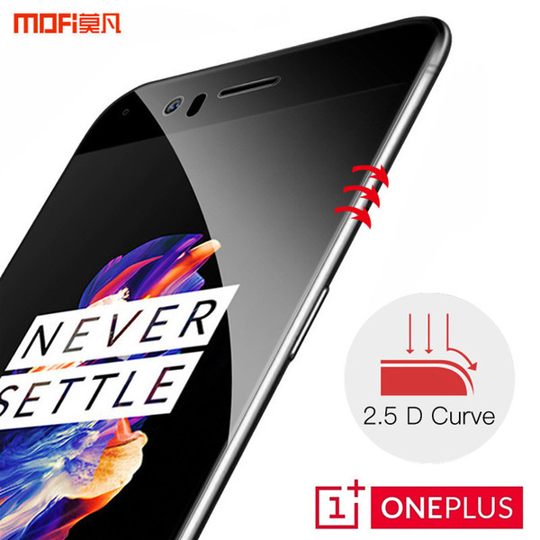 Oneplus 5 Glass Oneplus 5 Tempered Screen Protector 1+5 Mofi Original Oneplus5 Safety Film Full Cover 9h 2.5d Black Op5 Glass J190507