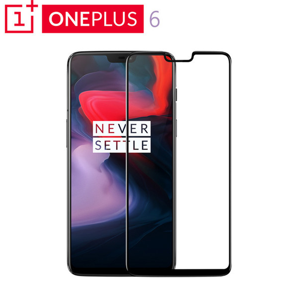 Original Oneplus 6 3d Tempered Glass Full Cover Screen Protector Perfect Fit Curved Edge Super Hard 9h Clear Oleophobic Coating J190507