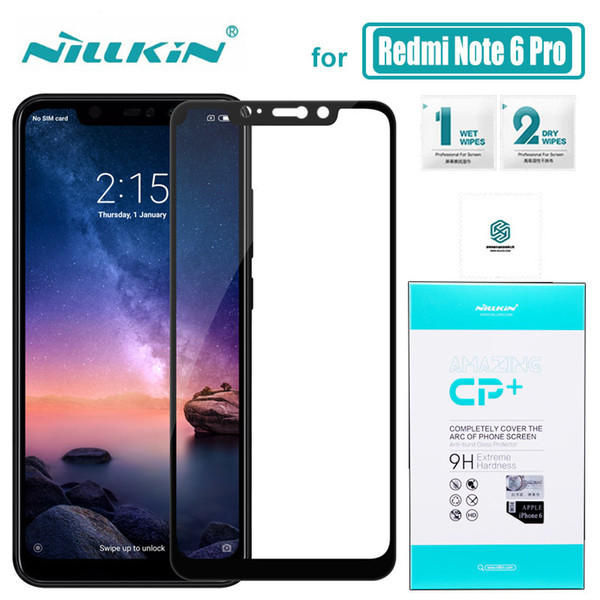 Xiaomi Redmi Note 6 Pro Glass Cp+ Nillkin Full Cover Tempered Glass Screen Protector Nilkin For Xiaomi Redmi Note 6 Pro Glass J190505