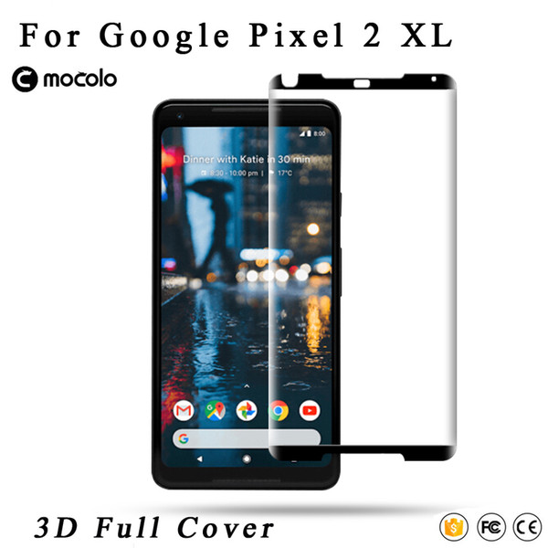 Mocolo 3d Full Cover Glass For Google Pixel 2 Xl Tempered Glass Screen Protector For Google Pixel 2 Screen Glass For Pixel 2xl J190505