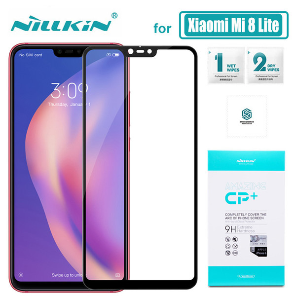 Xiaomi Mi 8 Lite Glass Nillkin Cp+ Full Cover Xiaomi Mi8 Lite Tempered Glass Screen Protector For Xiaomi 8 Lite Nilkin Hd Glass J190505