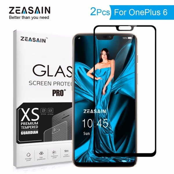 2 Pack Original Zeasain Screen Protector For Oneplus 6 One Plus 6 Oneplus6 1+6 Full Cover Tempered Glass 2.5d Real 9h Glass Film J190505