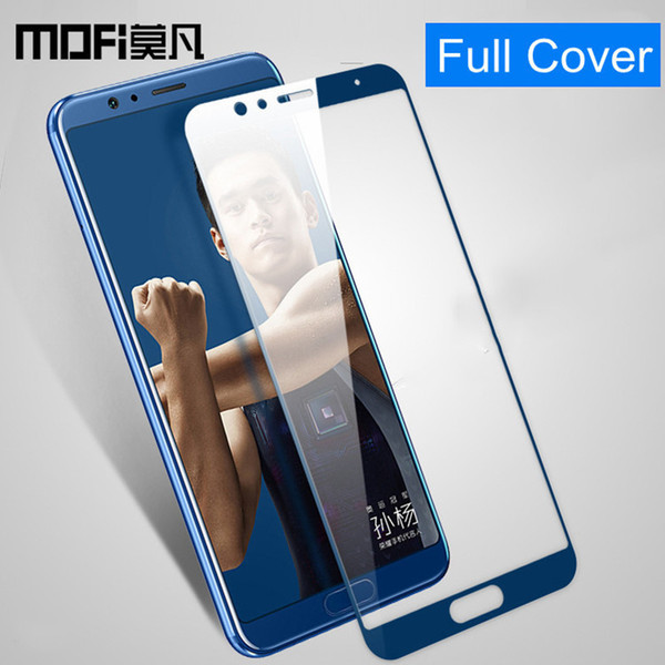 For Huawei Honor View 10 Glass Mofi V10 Screen Protector Full Cover Protect Blue Black Front Film Honor V10 Tempered Glass 5.99 J190505