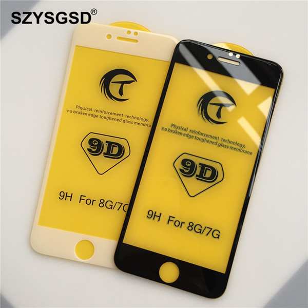 Szysgsd 20pcs/lot 5d Tempered Glass For Iphone 7 8plus Glass Screen Protector For Iphone X Xr Xs Cover Film Glass 9d Curved Edge J190505