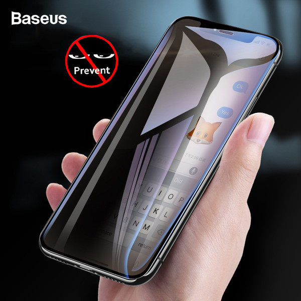 Baseus Privacy Protection Screen Protector For Iphone X 10 3d Full Coverage Anti Spy Tempered Glass Protective Glass For Iphonex J190505