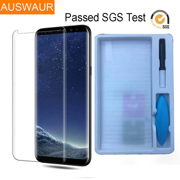 2pcs/set Liquid Plastic Surface Uv Glue Tempered Glass For Samsung Galaxy S8 S9 S10 S11 Plus S7 Edge Note 8 9 Screen Protector J190505