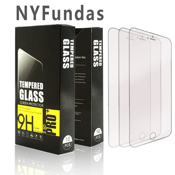 10pcs Nyfundas Tempered Glass Screen Protector For Iphone 6 S 6s 7 8 X 5s Se Screenprotector Iphone6 Protection Film Accessories J190505