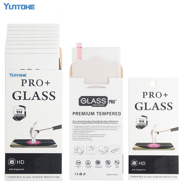 100pcs/lot For Iphone Xs Max Xr 4 5 6 7 8 Plus X Tempered Glass Film Screen Protectors Anti-scratch Protector With Retail Box J190505