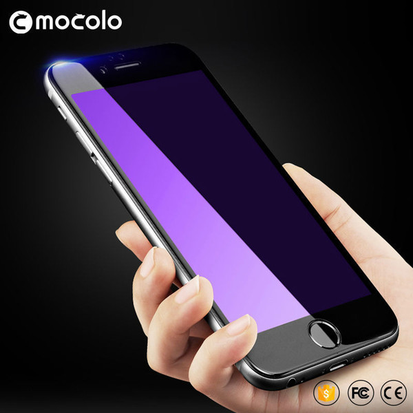 Original Mocolo For Iphone 6 Tempered Glass 3d Edge Screen Protector Film Full Cover Anti Blue Light For Iphone 6 S Plus J190505