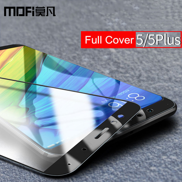 Xiaomi Redmi 5 Plus Glass Mofi Redmi5 Screen Protector Full Cover Front White Black Protect Film Xiaomi Redmi 5 Tempered Glass J190505