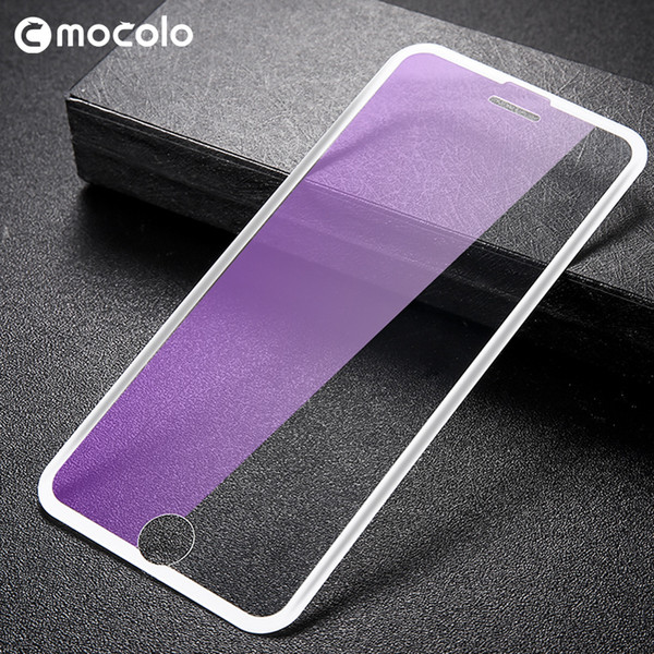 Original Mocolo 3 In 1 Screen Protector For Iphone 6 7 8 3d Curved Edge Tempered Glass Film Full Cover Anti Blue Light J190505