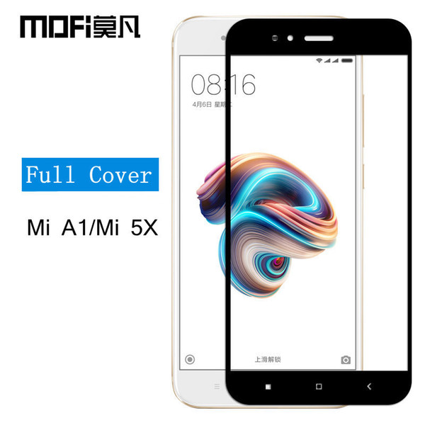 5x Screen Protector Full Cover Protective Film Mi5x Tempered Glass My Original Mofi Mia1 Xiaomi A1 J190505