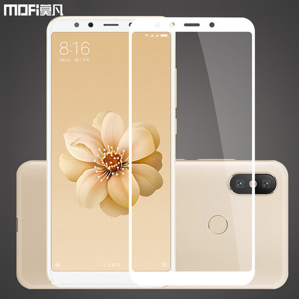 Tempered Full Cover Mofi Original Xiaomi A2 Screen Protector Front Film Protective Guard Mi 6x Glass J190505