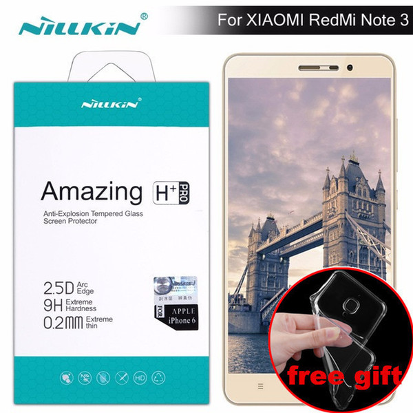 Case Gift ) Redmi Note 3 Screen Protector Nillkin Amazing H / H+pro Tempered Glass For Xiaomi Redmi Note 3 Pro Redmi Note 3 Film J190505