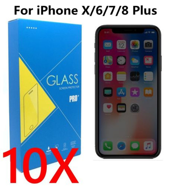 10x 0.26mm 9h Premium Tempered Glass Screen Protector Protective Film Guard For Apple Iphone 5s Se/6 /7/8 Plus/xs/xr/xs Max J190505