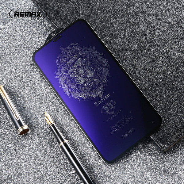 Remax 9d Anti Blue Ray Tempered Glass For For Iphone X Xs Xr Xsma Anti-blue Light Screen Protector 9h Toughened Film J190505