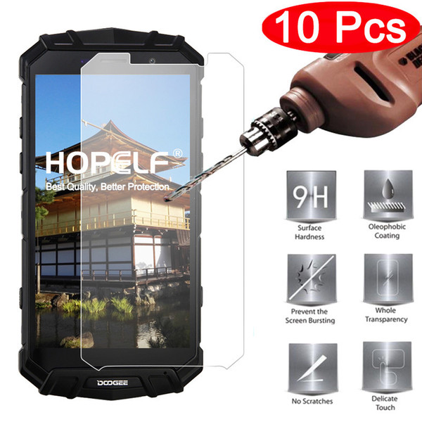 10pcs Hopelf Tempered Glass For Doogee S60 Screen Protector 9h 2.5d Phone Protective Film Glass For Doogee S60 J190505