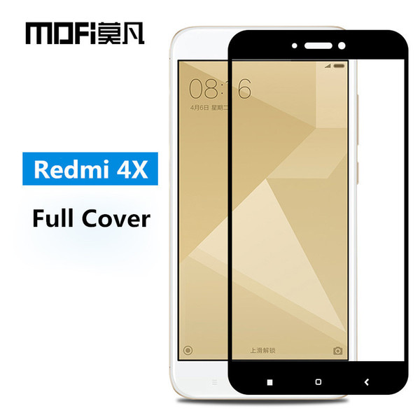 Xiaomi Redmi 4x Glass Mofi Original Redmi 4x Screen Protector Full Cover Tempered Protective Flim For Xiaomi Redmi 4x Glass J190505