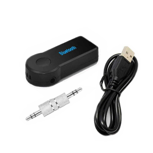 Handsfree Car Bluetooth Receiver AUX 3.5mm Jack A2DP Adapter Kit Stereo Audio Wireless Receiver With Mic For Headphone TV PC Mp3