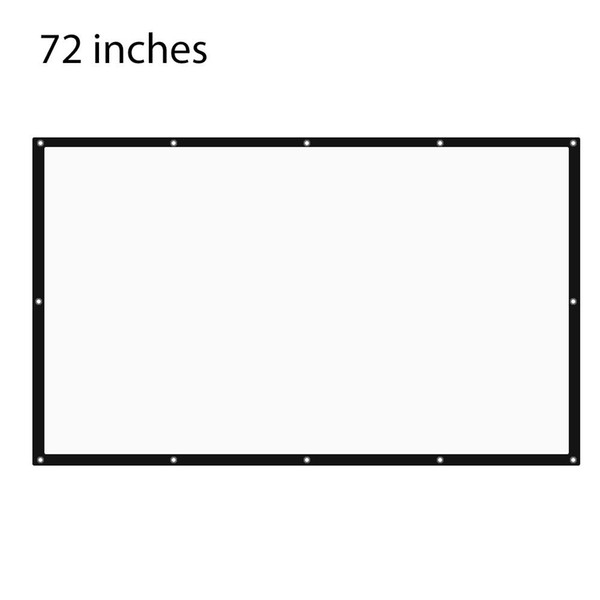 72 inch 16:9 Folding Projection Screen High Brightness Projector Screen Suitable for Home Theater Business Meetings conventions exhibition